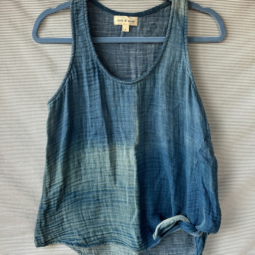 CLOSEOUT - Cloth & Stone Teal Tank Top